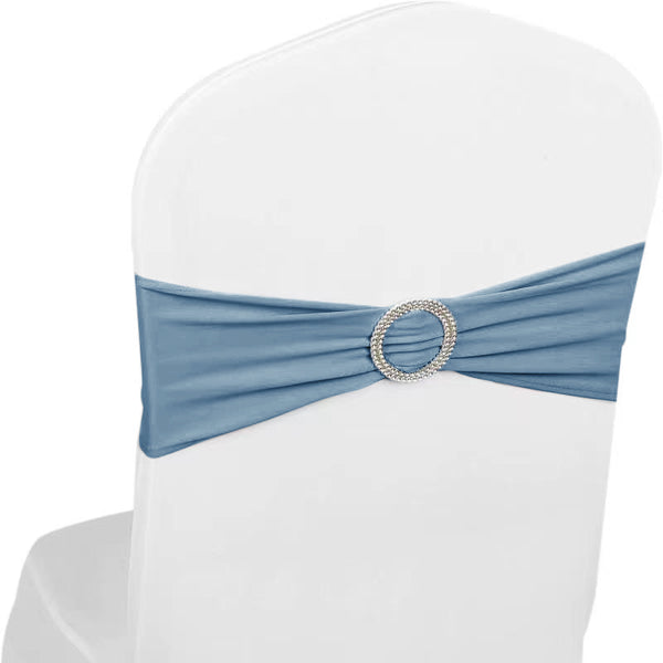 Elasticity Stretch Chair Cover Band - Dusty Blue