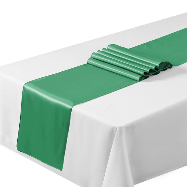 Satin Table Runners Chair Wedding Party Table Decoration - Green