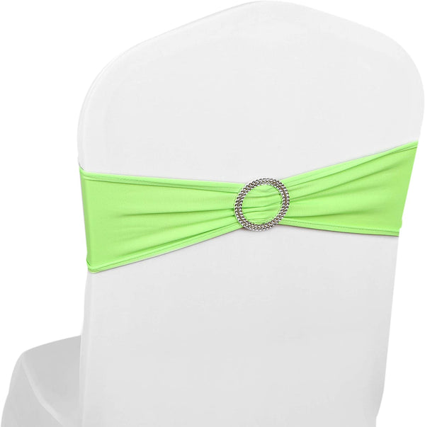 Elasticity Stretch Chair Cover Band - Lime Green