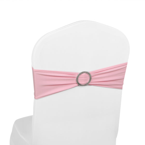 Elasticity Stretch Chair cover Band - Baby Pink