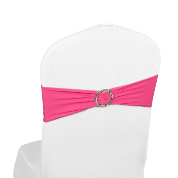 Elasticity Stretch Chair cover Band - Hot Pink