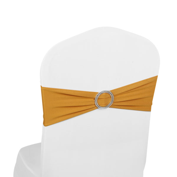 Elasticity Stretch Chair cover Band - Gold
