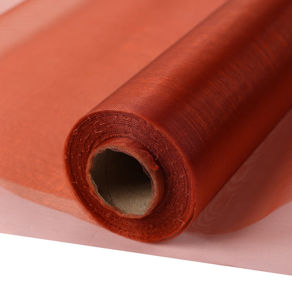 30M X 30CM Organza Roll Fabric - Copper