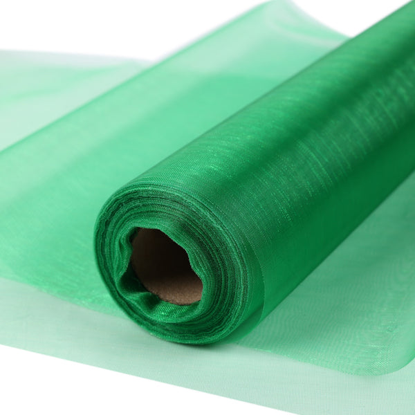 30M X 30CM Organza Roll Fabric - Green