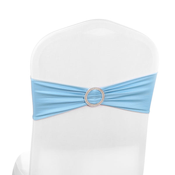 Elasticity Stretch Chair cover Band - Baby Blue