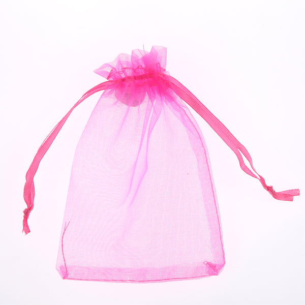 Organza Gift Bags - Hot Pink