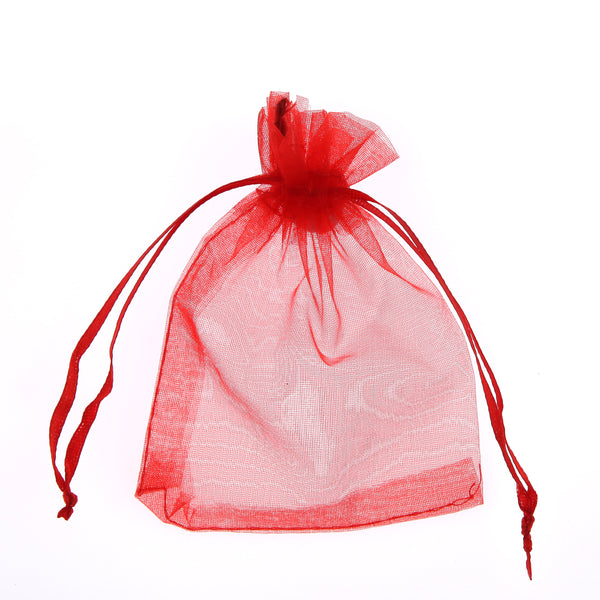 Organza Gift Bags - Red