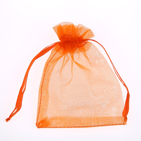 Organza Gift Bags - Orange