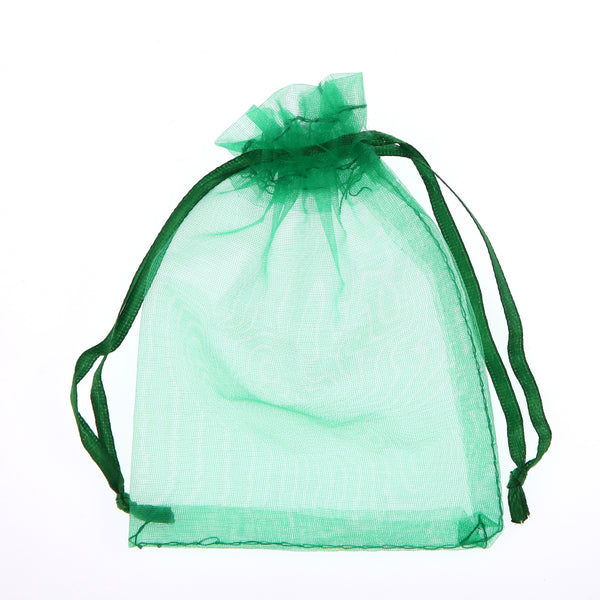 Organza Gift Bags - Emerald Green