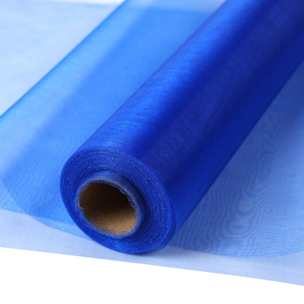 30M X 30CM Organza Roll Fabric - Royal Blue
