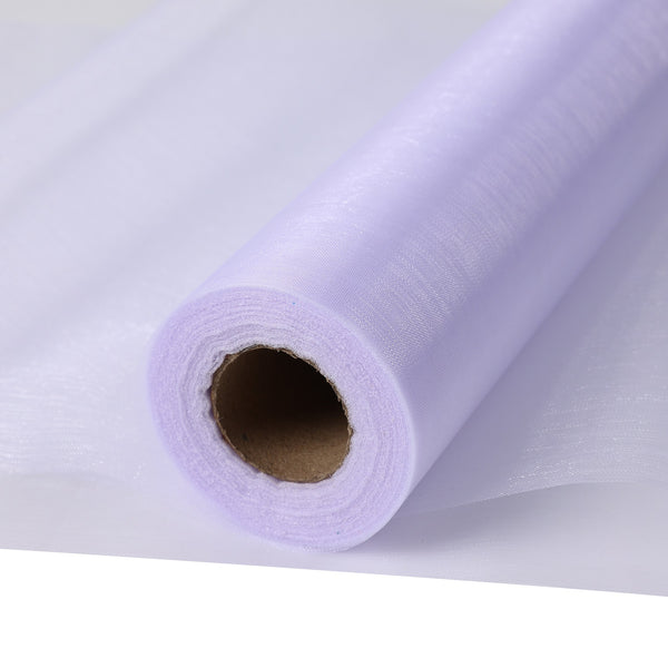 30M X 30CM Organza Roll Fabric - White