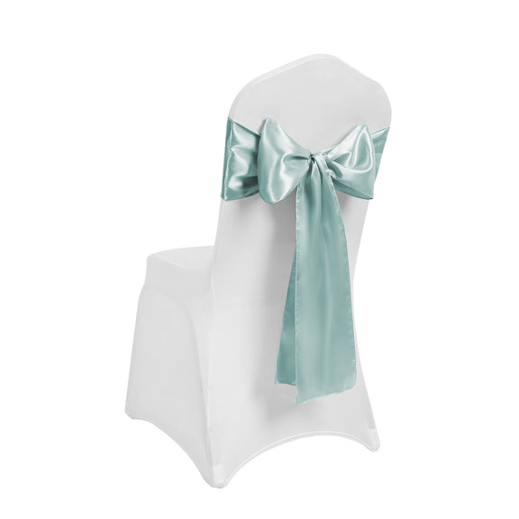 Satin Chair Sash Bow Back Tie Ribbon For Wedding Banquet Decoration ...