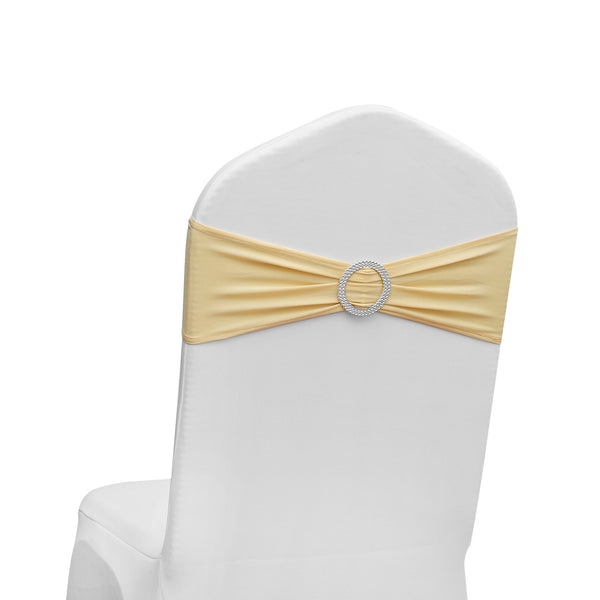 Elasticity Stretch Chair Cover Band - Champagne