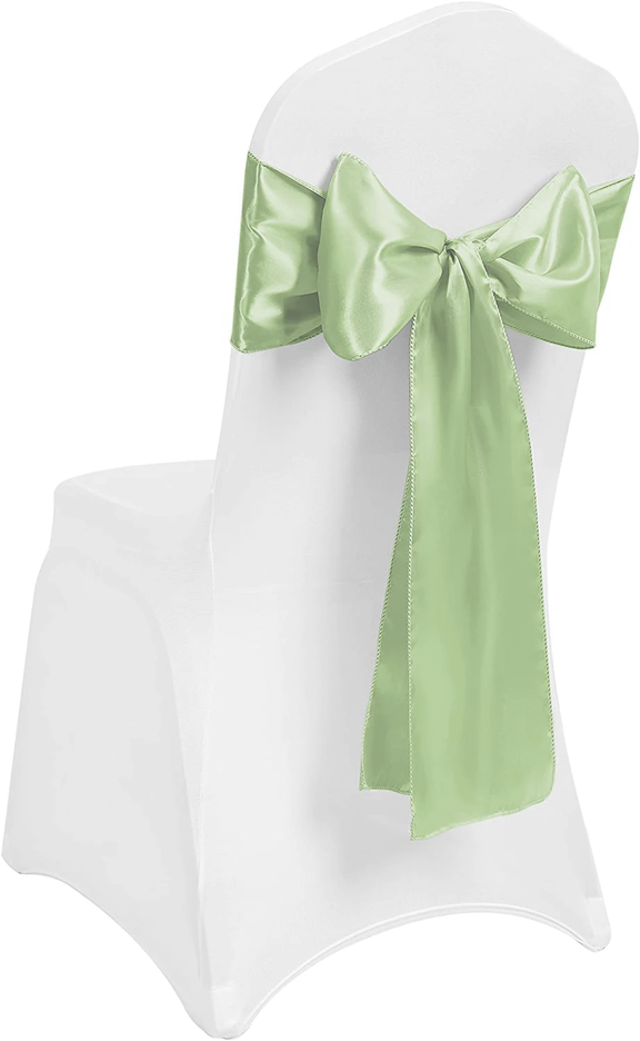 Satin Chair Sash Bow Back Tie Ribbon For Wedding Banquet Decoration ...