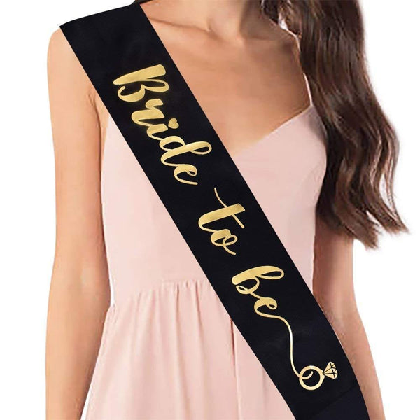 Black Bride To Be Sash Hen Party Do Sash Bridal Shower Hen Partys Wedding Accessories